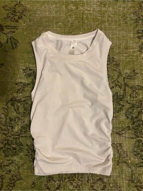 lululemon athletica Light Cream Ribbed Tank - Sleeveless Active Top